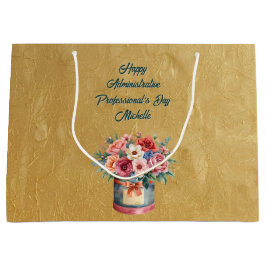 Elegant Gold Administrative Professionals Day Große Geschenktüte