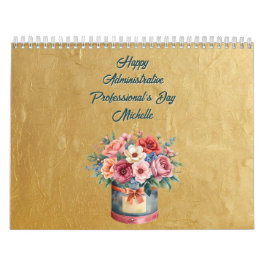Elegant Gold Administrative Professionals Day Kalender