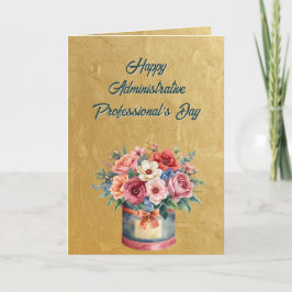 Elegant Gold Administrative Professionals Day Karte