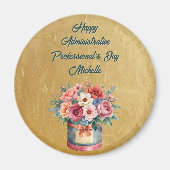 Elegant Gold Administrative Professionals Day Magnet (Vorne)