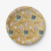 Elegant Gold Administrative Professionals Day Pappteller (Vorderseite)