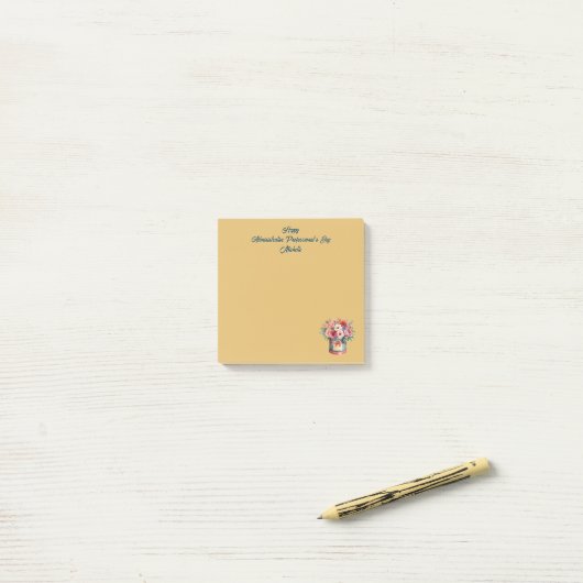 Elegant Gold Administrative Professionals Day Post-it Klebezettel (Auf Schreibtisch)