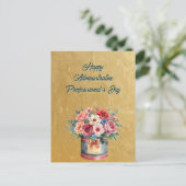 Elegant Gold Administrative Professionals Day Postkarte (Stehend Vorderseite)