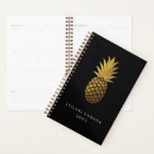 Elegant Gold Ananas | Schwarz Planer (Anzeige)