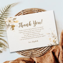 Elegant Gold and Beige Flower Bridal Shower