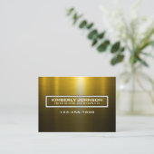 Elegant Gold and Black Business Card Design Visitenkarte (Stehend Vorderseite)