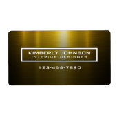 Elegant Gold and Black Label Design (Vorne)