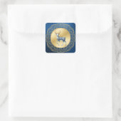 Elegant Gold and Blue Stickers Christmas  (Tasche)
