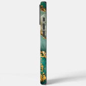 Elegant Gold And Green Marble Case-Mate iPhone Hülle (Rückseite / Links)