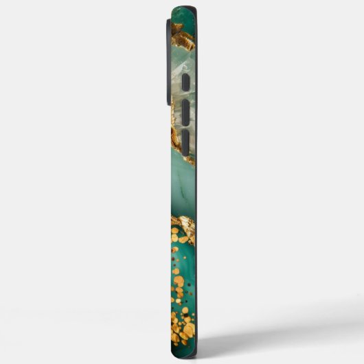 Elegant Gold And Green Marble Case-Mate iPhone Hülle (Rückseite / Links)