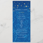 Elegant Gold and Green Roses Watercolor Floral Menükarte (Rückseite)