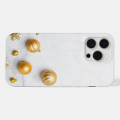 Elegant Gold And White Marble iPhone Hülle (Rückseite (Horizontal))