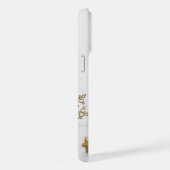 Elegant Gold And White Marble iPhone Hülle (Rechte Seite)