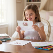 Elegant Gold and White Stripes Princess Birthday  Einladung