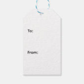 Elegant Gold Balloon Happy Birthday Geschenkanhänger (Rückseite)