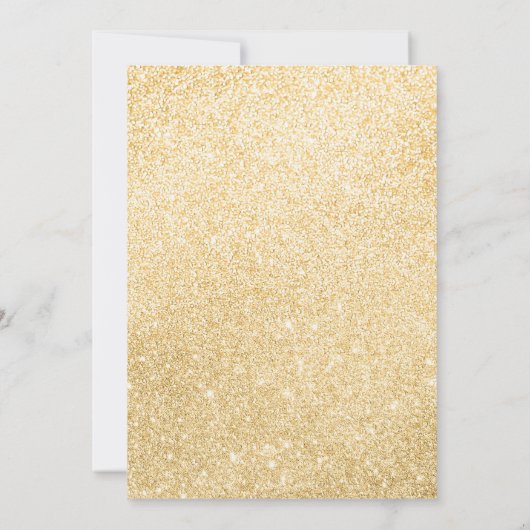 Elegant Gold Balloons auf Black 80 th Birthday Par Einladung (Rückseite)