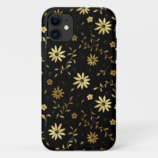 "Elegant Gold Black iPhone Case" Case-Mate iPhone Hülle (Rückseite)
