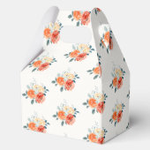 Elegant Gold Blush Floral Wedding Vielen Dank Geschenkschachtel (Rückseite)