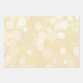Elegant Gold Bokeh Pattern Wedding Geschenkpapier Set (Vorderseite 2)