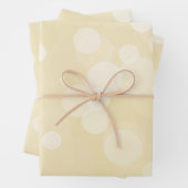 Elegant Gold Bokeh Pattern Wedding Geschenkpapier Set (Beispiel)