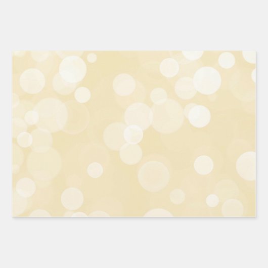 Elegant Gold Bokeh Pattern Wedding Geschenkpapier Set (Vorderseite)