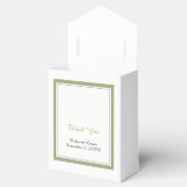 Elegant Gold Border Wedding Vielen Dank Geschenkschachtel (Geöffnet)