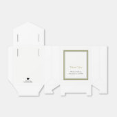 Elegant Gold Border Wedding Vielen Dank Geschenkschachtel (Ungefaltet)