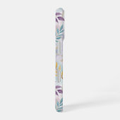 Elegant Gold Botanical Marble Mongram iPhone 16 Hülle (Rechte Seite)