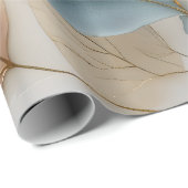 Elegant Gold Botanisch Geschenkpapier (Rolleneckpunkt)