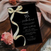 Elegant Gold Bow 50 & fabelhafte Einladung zum Geb