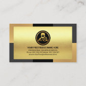 Elegant Gold Bronze Gray Layers Driving Visitenkarte (Rückseite)