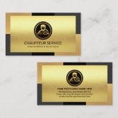 Elegant Gold Bronze Gray Layers Driving Visitenkarte (Vorne/Hinten)
