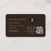 Elegant Gold brown Watercolor Agate Professional Visitenkarte (Rückseite)