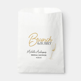 Elegant Gold Brunch & Bubbly Bridal Shower  Geschenktütchen