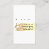 Elegant Gold Brushed Visitenkarte (Rückseite)