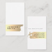 Elegant Gold Brushed Visitenkarte (Vorne/Hinten)