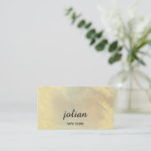  Elegant Gold Business Card – Minimalist Luxurious Visitenkarte (Stehend Vorderseite)