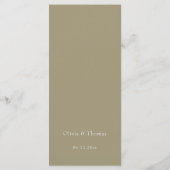 Elegant Gold Butterflies Boho Chic Classy Wedding Menükarte (Rückseite)