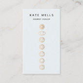 Elegant Gold Chakra Spiritual Energy Worker Visitenkarte (Vorderseite)