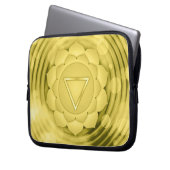 Elegant Gold Chakra Zen Yoga Geistliche Meditation Laptopschutzhülle (Vorderseite Links)