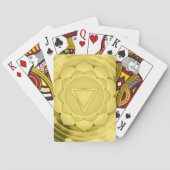 Elegant Gold Chakra Zen Yoga Geistliche Meditation Spielkarten (Rückseite)