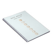 Elegant Gold Chakras Spiritueller Energy Healer Notizblock (Rechte Seite)