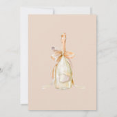 Elegant Gold Champagne 30. Geburtstag Einladung (Rückseite)