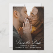 Elegant Gold Chinoiserie Photo Wedding Save The Date (Vorderseite)