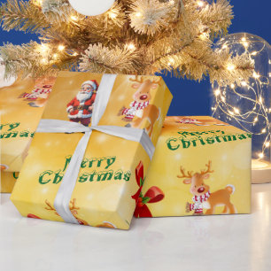 Elegant Gold Christmas Geschenkpapier