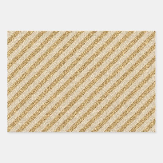 Elegant Gold Christmas Geschenkpapier Set (Vorderseite 3)