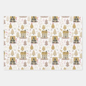 Elegant Gold Christmas Geschenkpapier Set (Vorderseite)