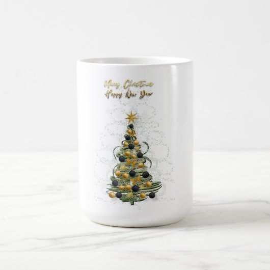 Elegant Gold Christmas tree ,coffee mug Kaffeetasse (Mittel)