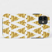 Elegant Gold Christmas Tree iPhone Case (Rückseite (Horizontal))