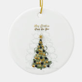 Elegant Gold Christmas tree   ornament  (Vorne)